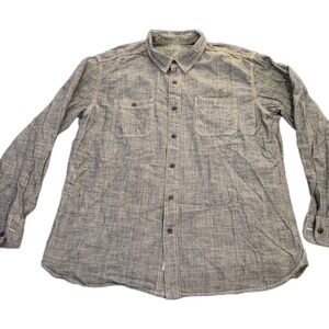 Lucky Brand Men's Casual Button-Down Shirt in Gray
